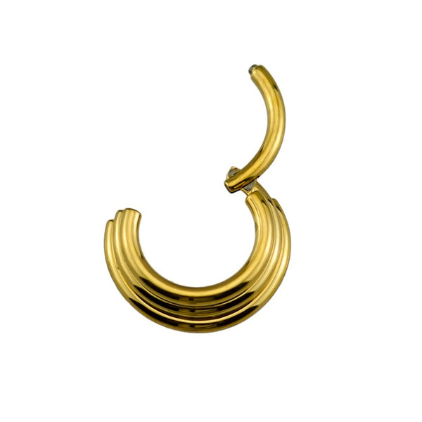 Stacked Gold Septum Clicker