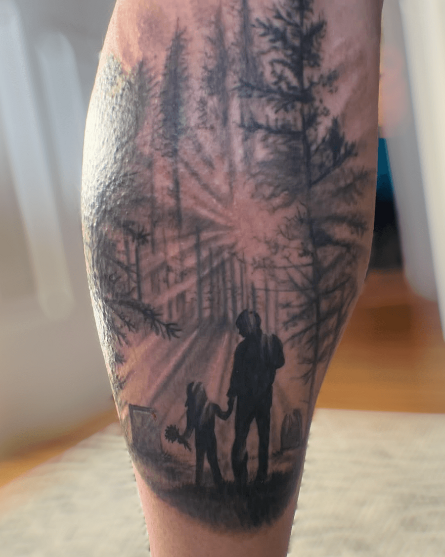Forest Path Memorial Portrait