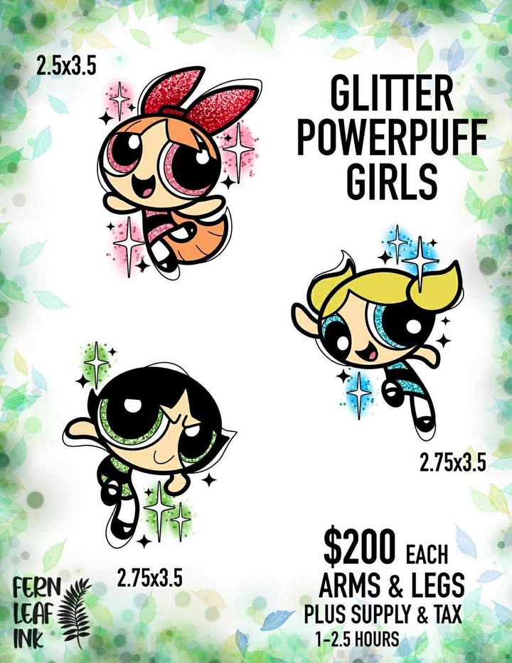 Glitter Powerpuff Girls