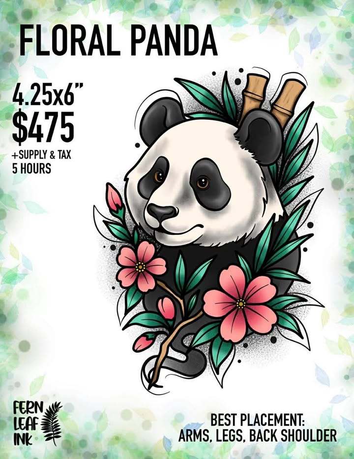 Floral Panda