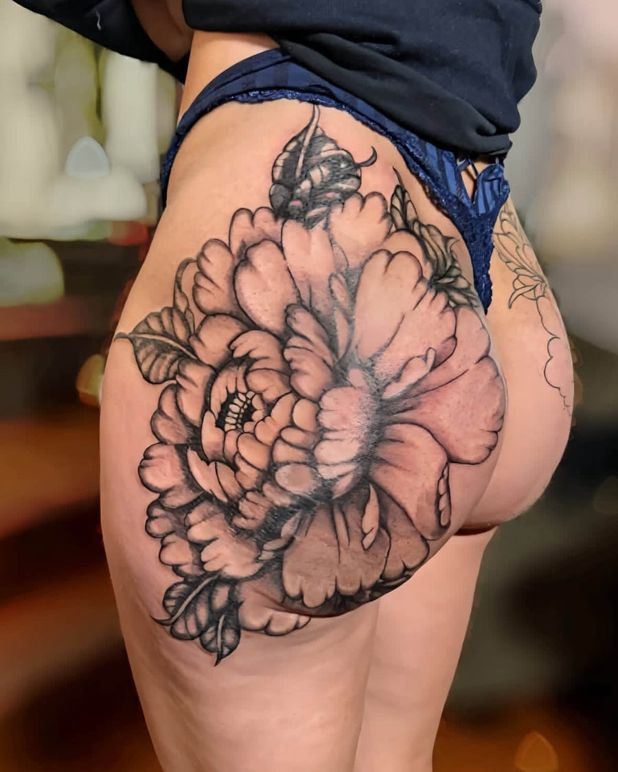 Large-Scale Peony Hip Piece