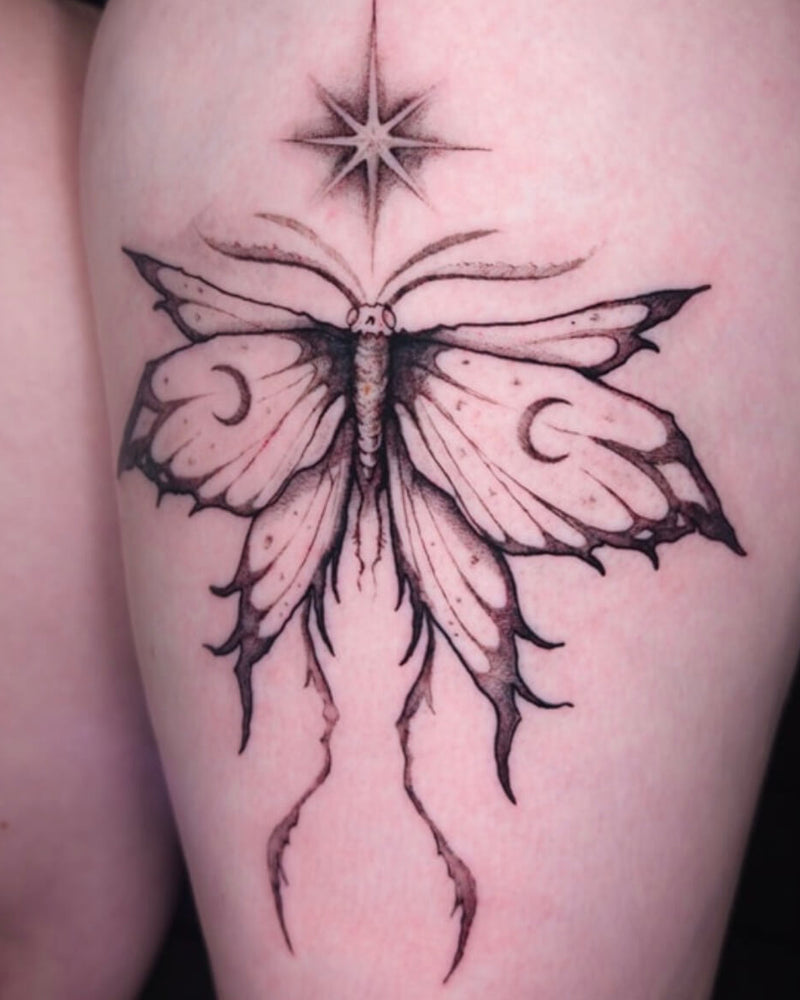 Ethereal Moth and Star Custom Piece