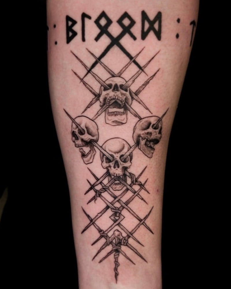 Berserker Skulls Custom Piece