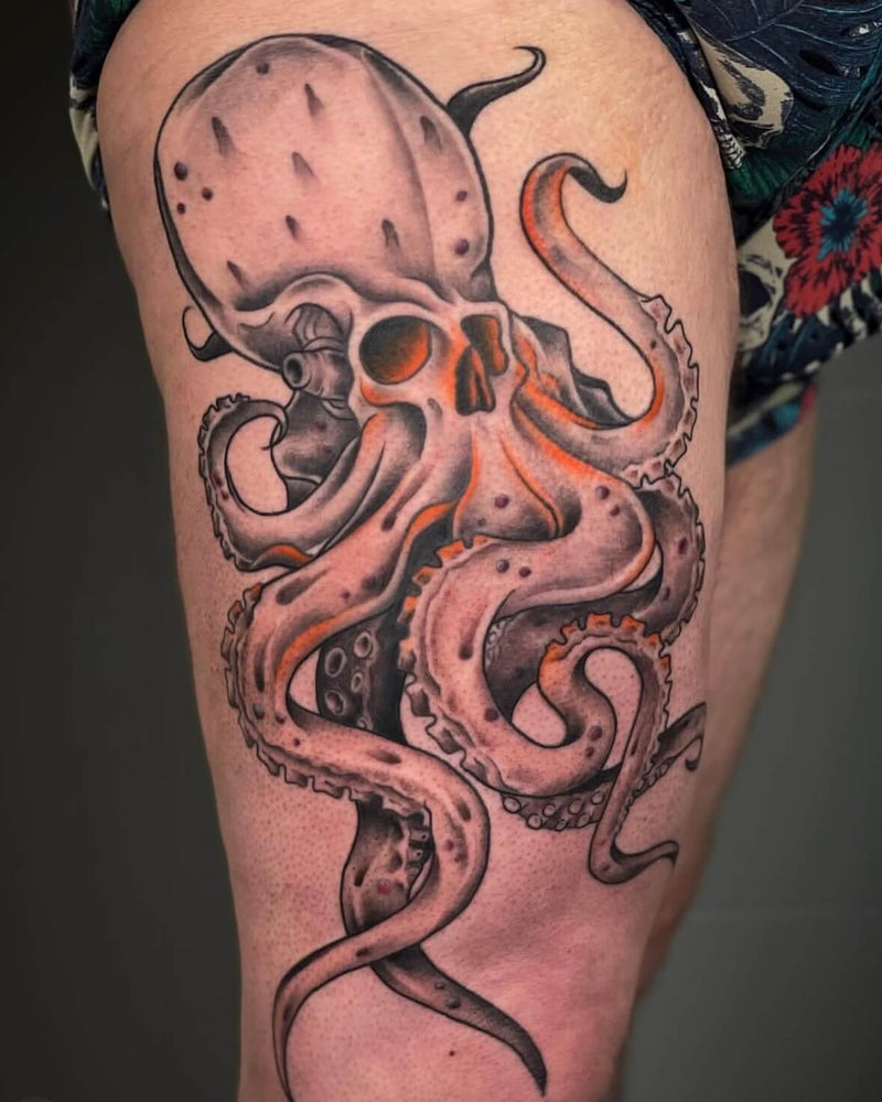 Octopus Skull Thigh Piece
