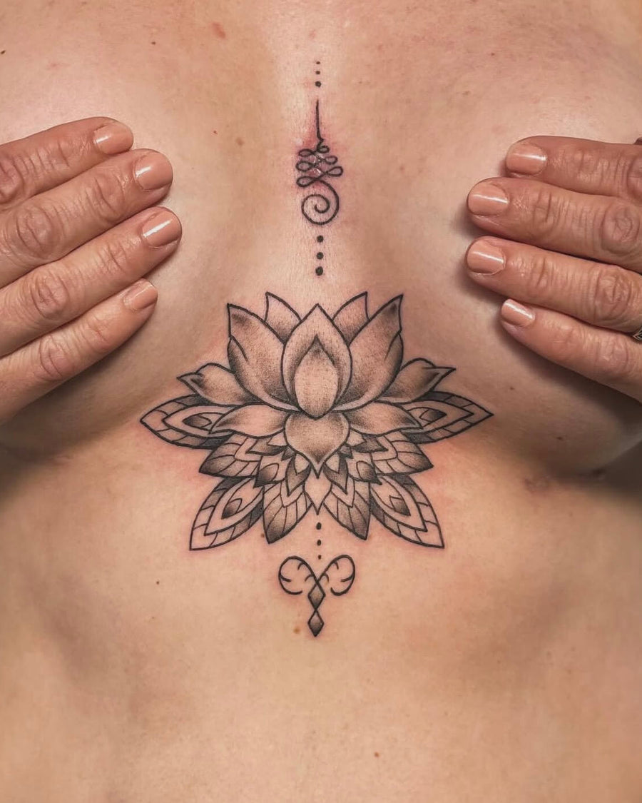 Ornamental Lotus Sternum Piece