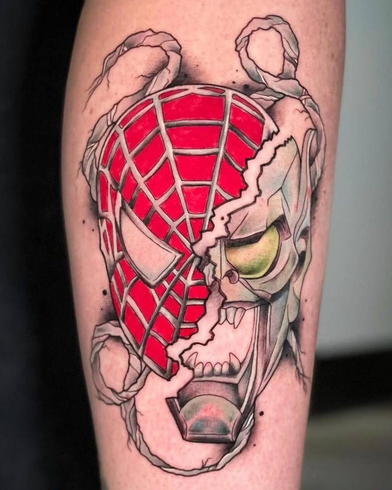 Spider-Man and Green Goblin Split Mask