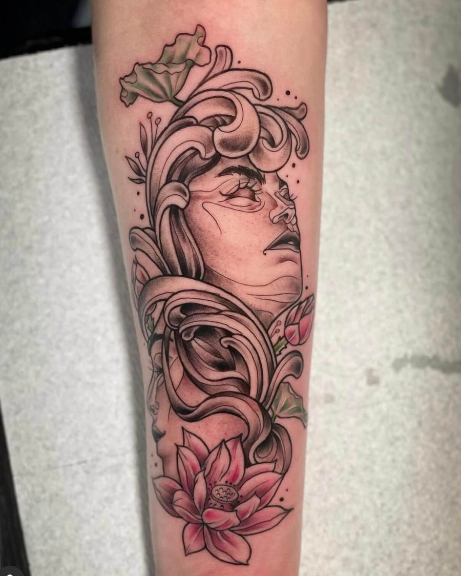 Traditional Geisha Forearm Piece