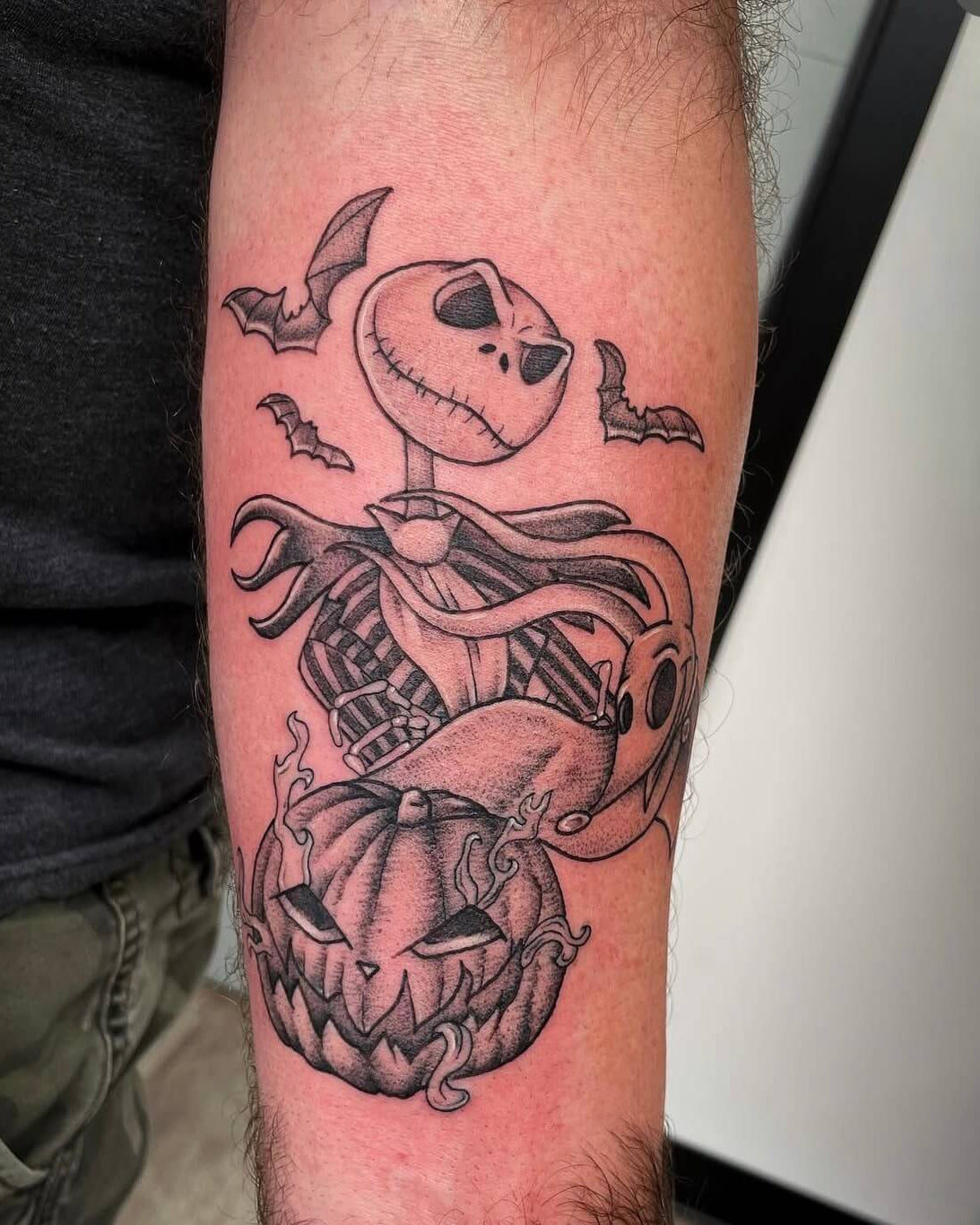 Jack Skellington and Zero Forearm Piece