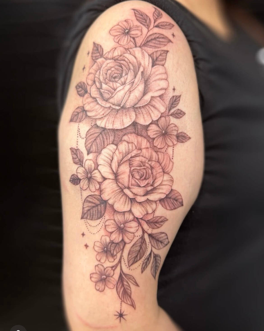 Floral Shoulder Piece
