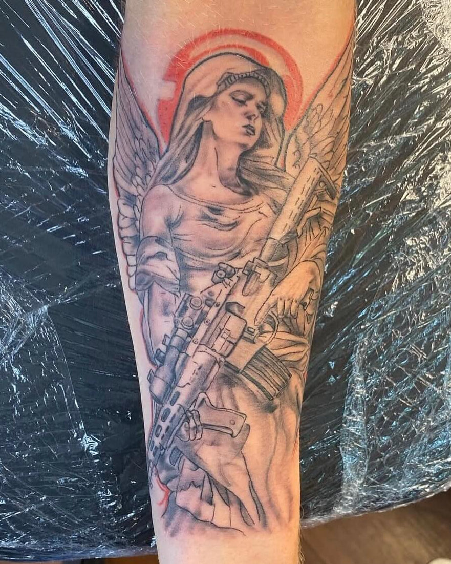 Angelic Soldier Illustration