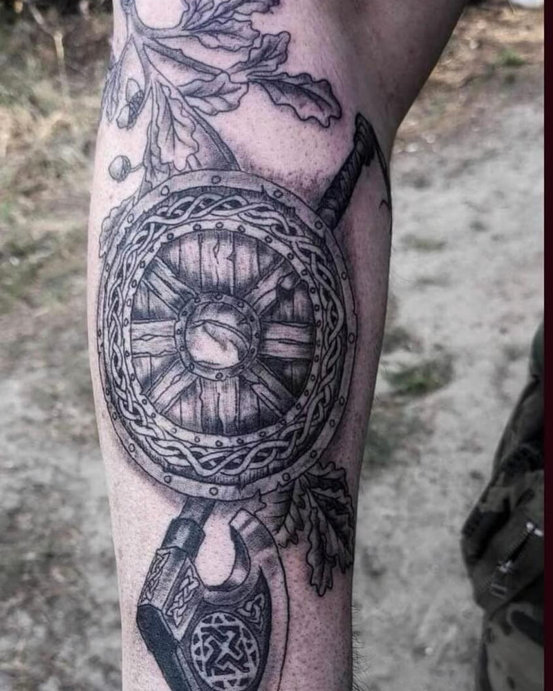 Viking Shield and Axe