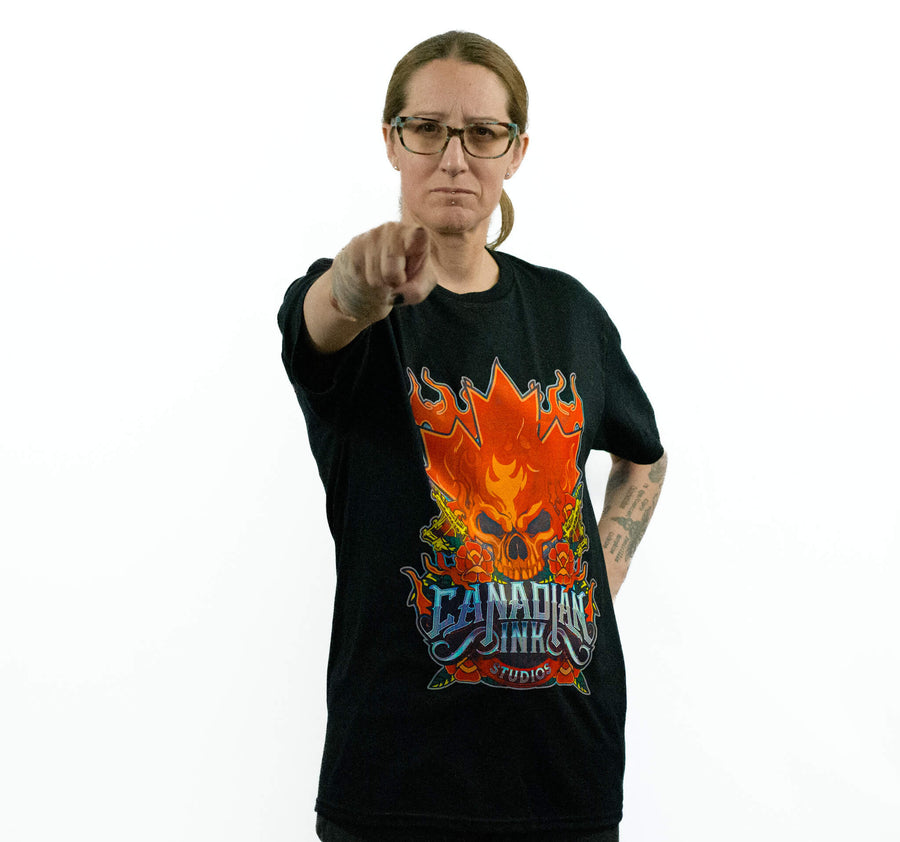 Canadian Ink Studios Flame Skull