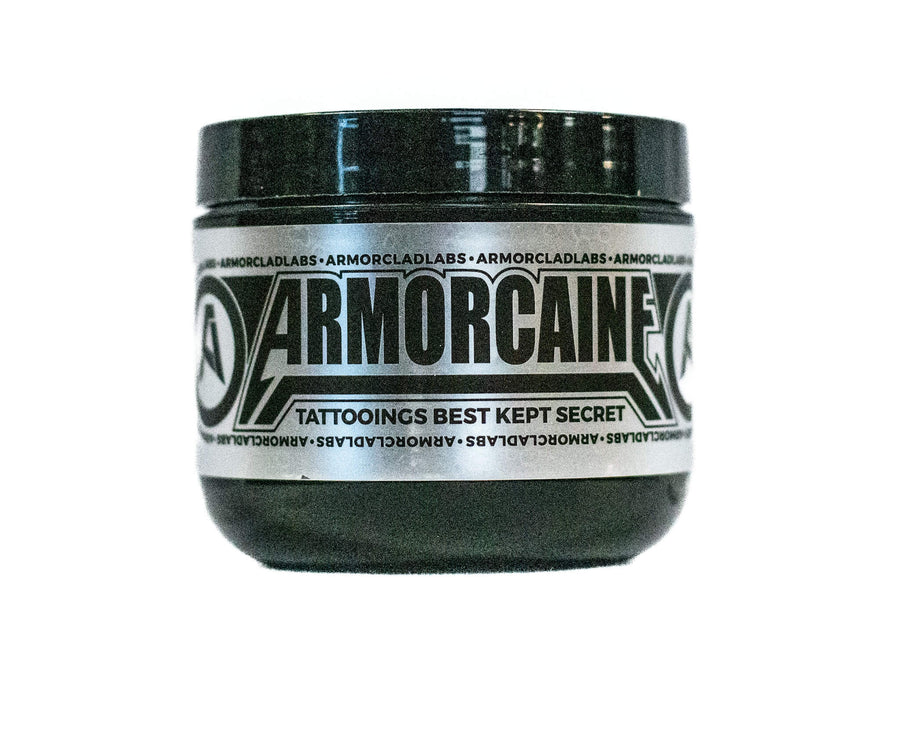 Jar of Armorclad Labs ArmorCaine on a white background