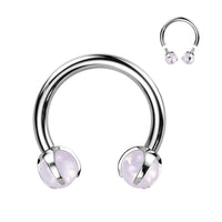 Claw Set Natural Stone Horseshoe