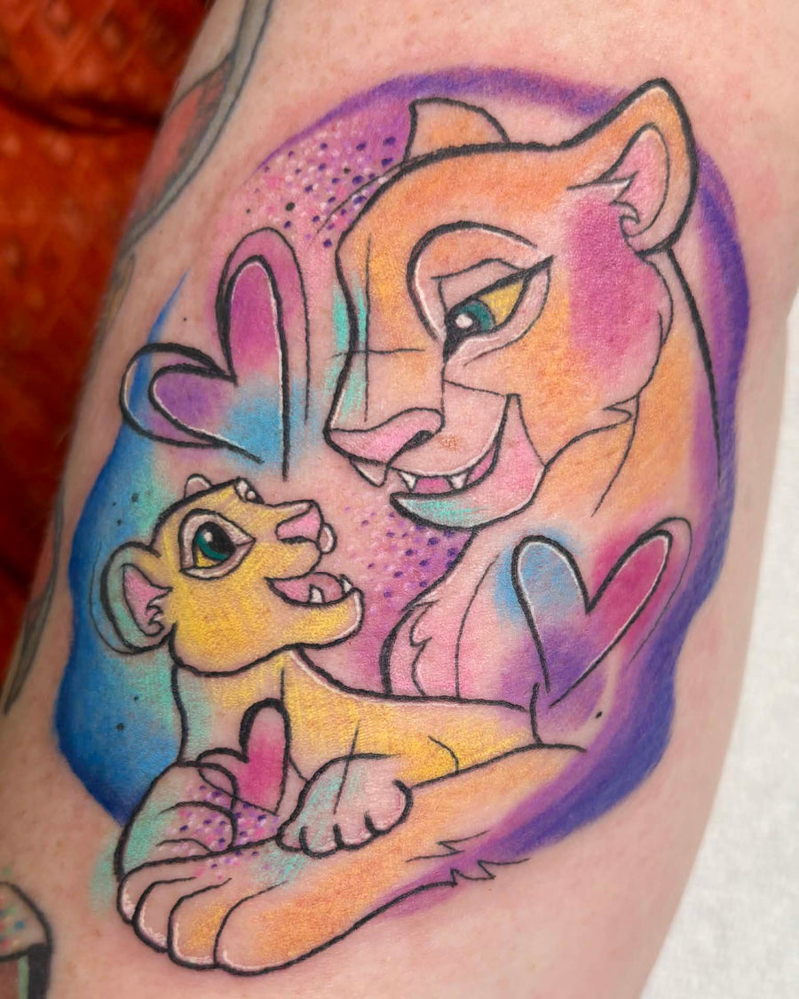 Lion King Mother and Cub Custom Piece