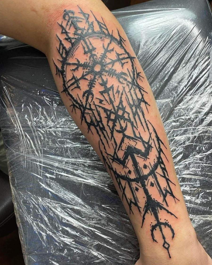 Dark Sigilism Vegvisir Custom Piece