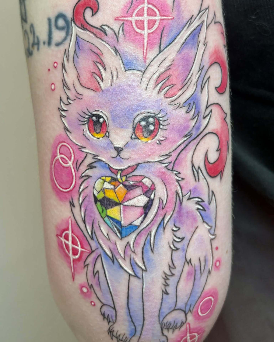 Vibrant Anime Fox Custom Piece