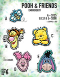 Pooh and Friends Embroidery Style Patches