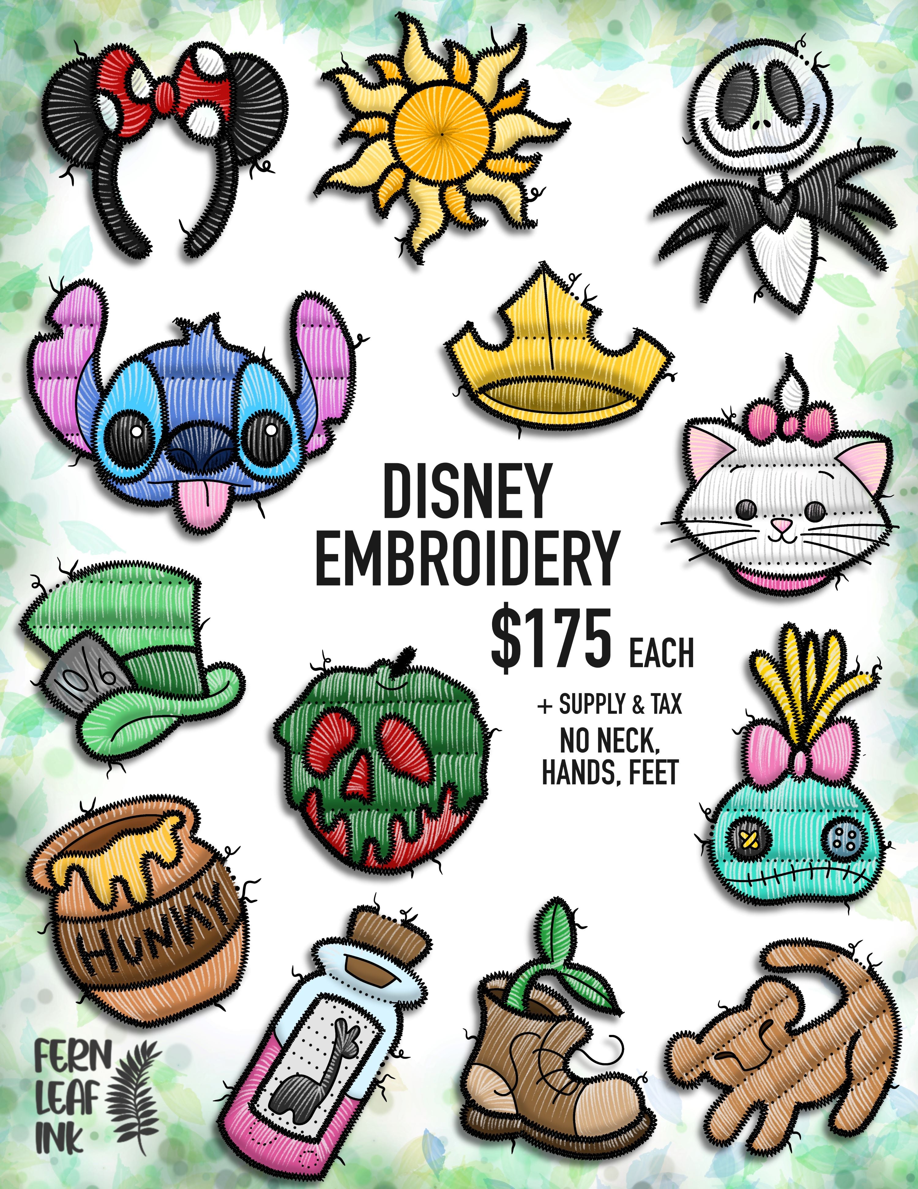 Disney Embroidery Patches