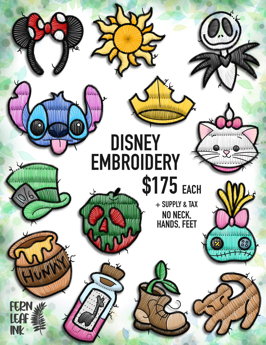 Disney Embroidery Patches